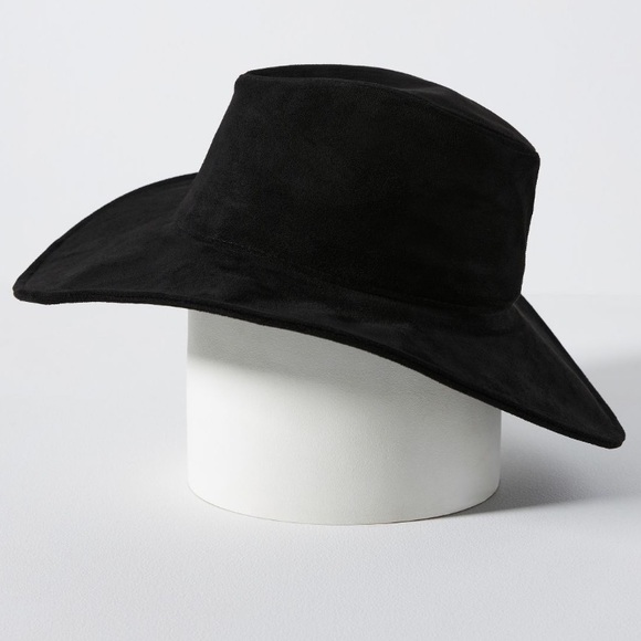 San Diego Hat Co Suede Fedora Hat Black NWT - Picture 2 of 6